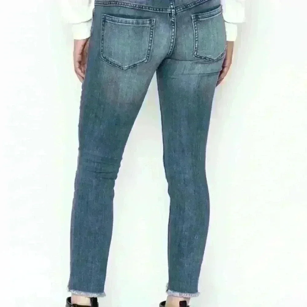 Free People women’s choped knees jeans pants size 30 - Picture 7 of 16